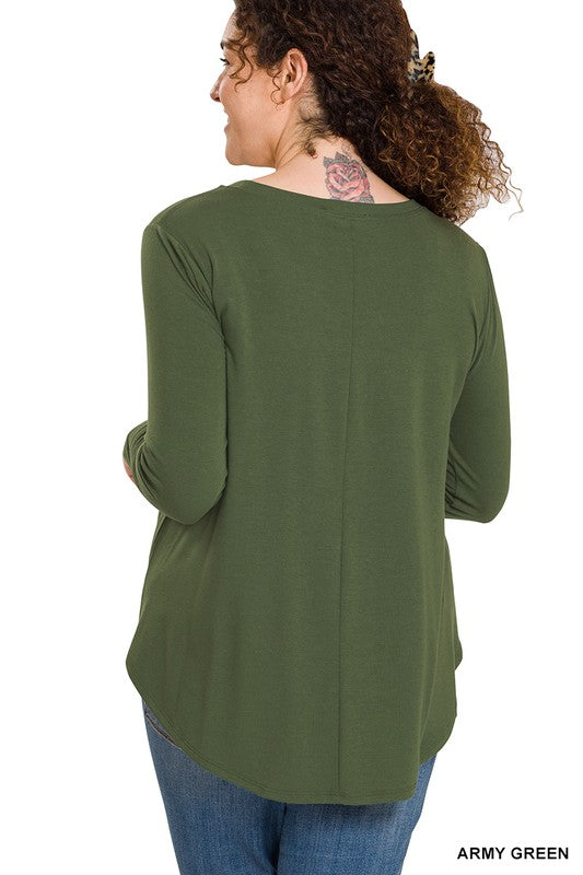 Basic Curvy Top Z741