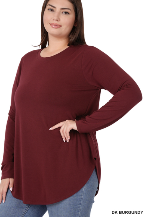 Basic Curvy Top Z741