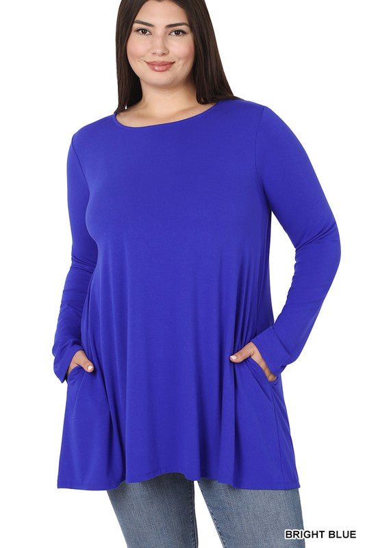 Basic Curvy Tunic Top Z742