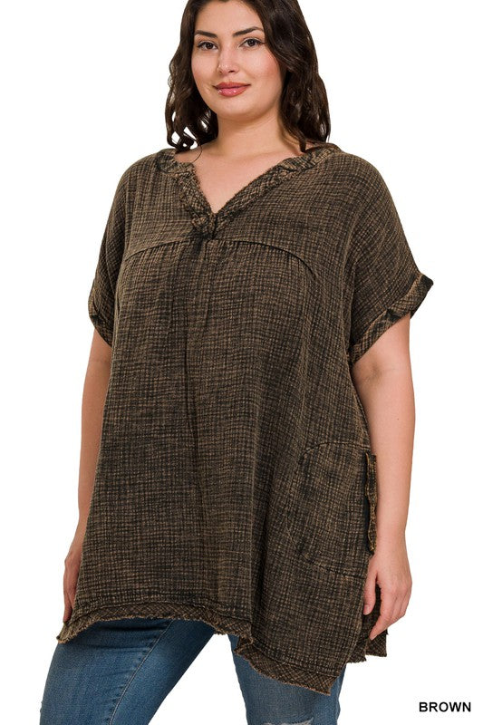 Madison Curvy Tunic Top Z762