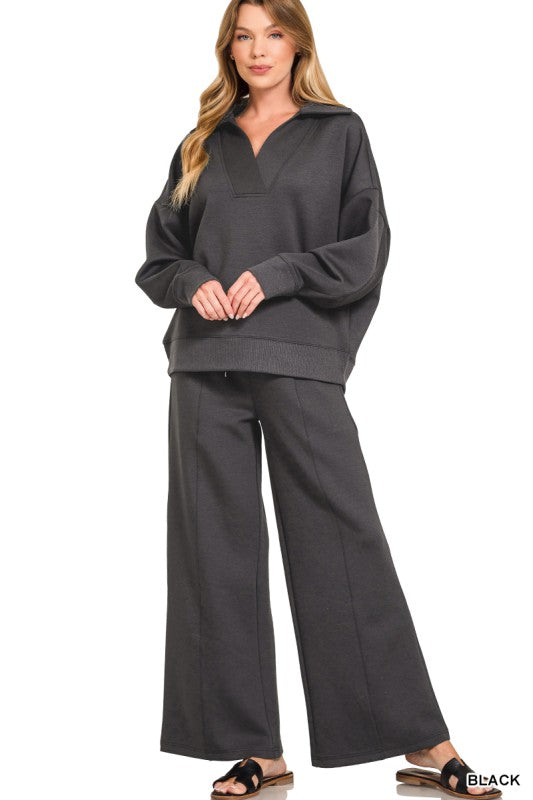Trendy Scuba Pants Set Z785