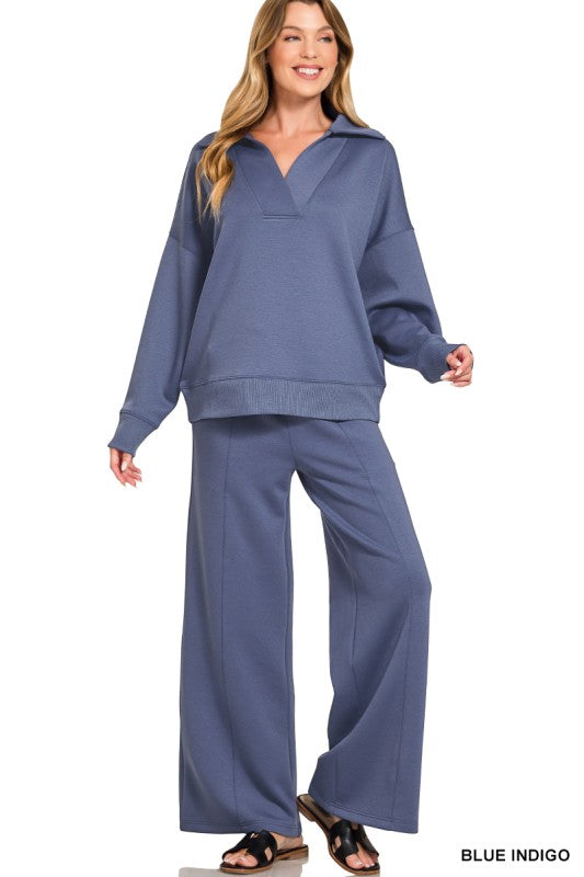 Trendy Scuba Pants Set Z785