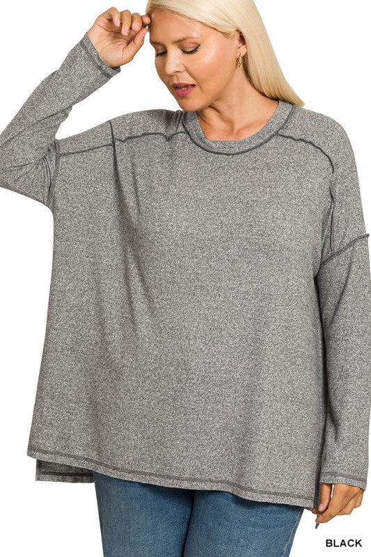 Chasing Comfy Curvy Top Z791P