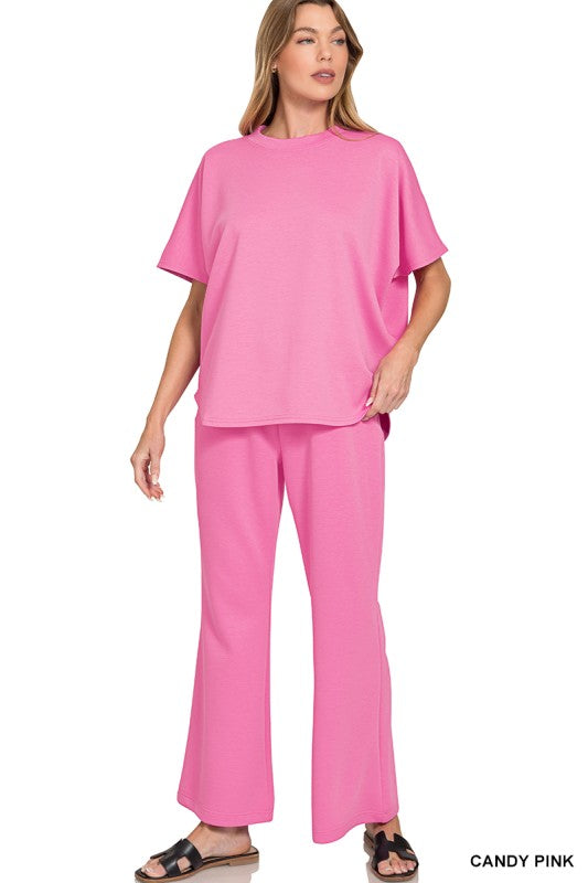 Morning Walk Scuba Pants Set Z810