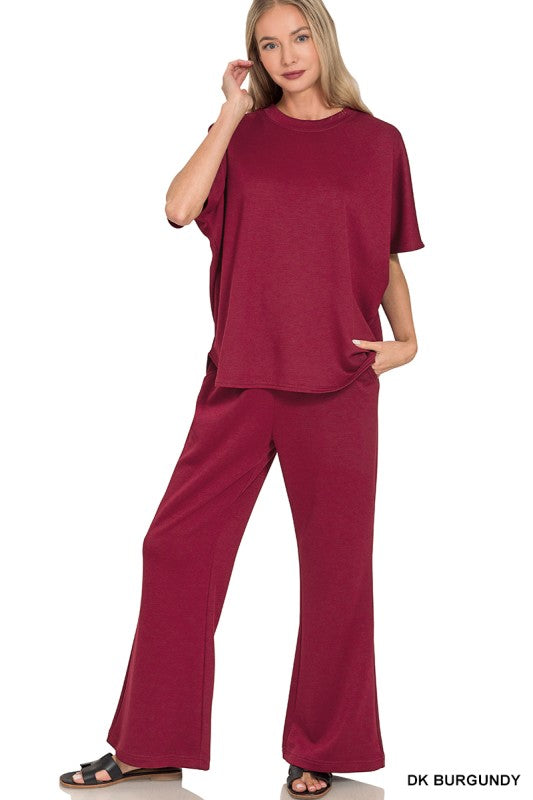 Morning Walk Scuba Pants Set Z810