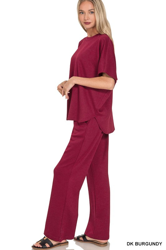 Morning Walk Scuba Pants Set Z810