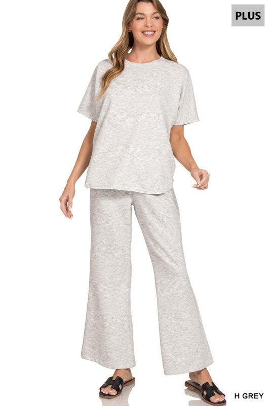 Morning Walk Scuba Pants Set Z810