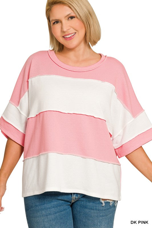 Beach Day Colorblock Top Z811