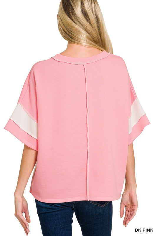 Beach Day Colorblock Top Z811
