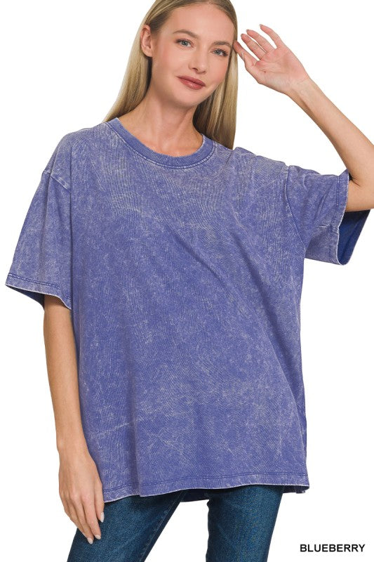 New Go To Washed Top Z814