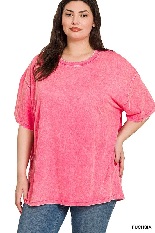 New Go To Washed Top Z814