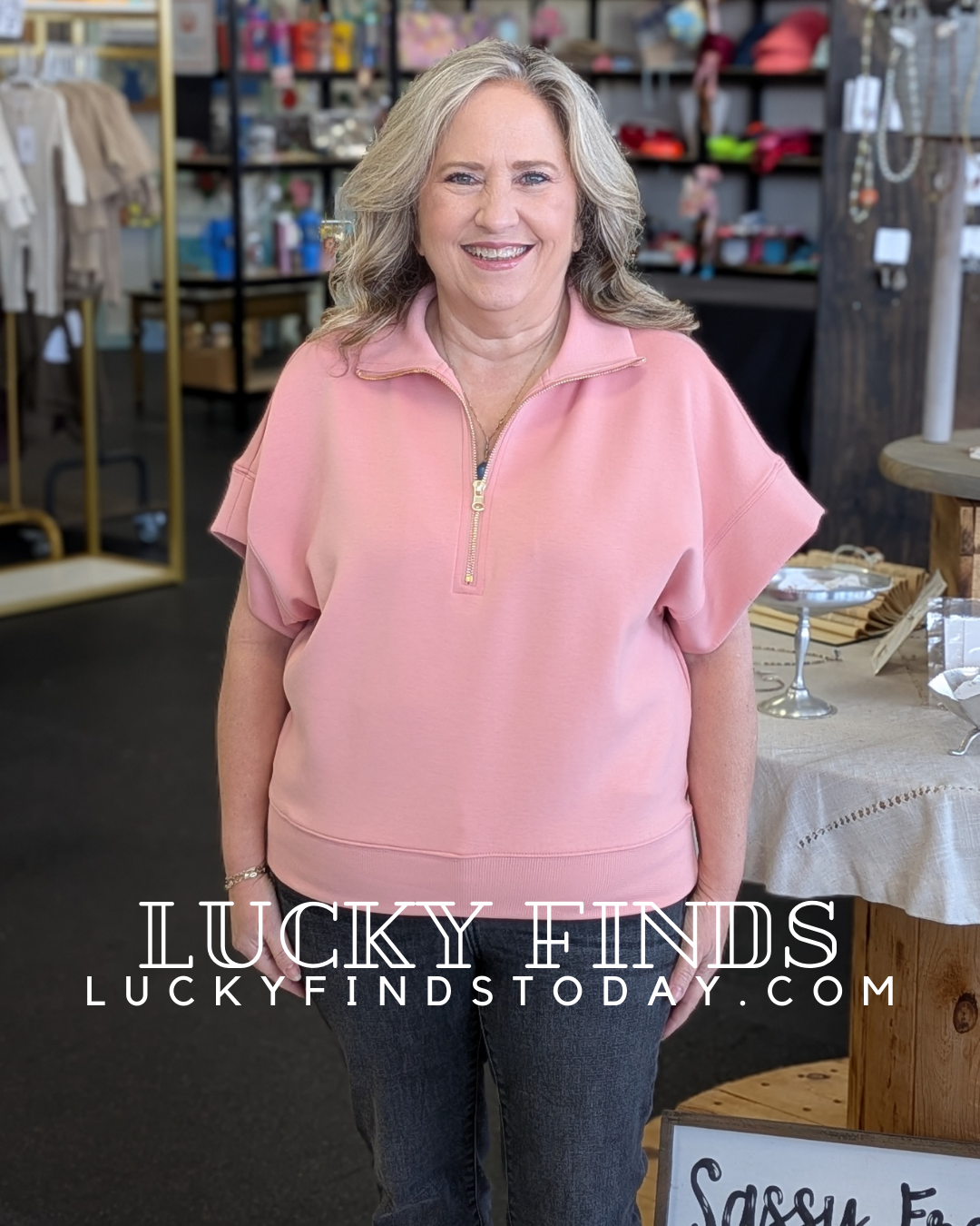 Soft Scuba Half Zip Top Z815