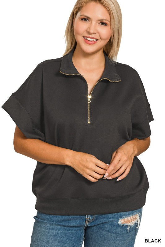 Soft Scuba Half Zip Top Z820