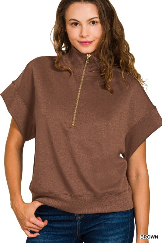 Soft Scuba Half Zip Top Z820