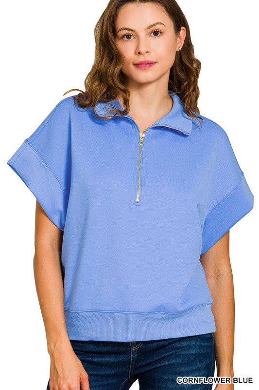 Soft Scuba Half Zip Top Z820