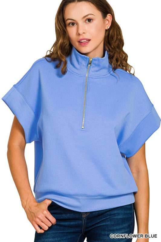 Soft Scuba Half Zip Top Z820