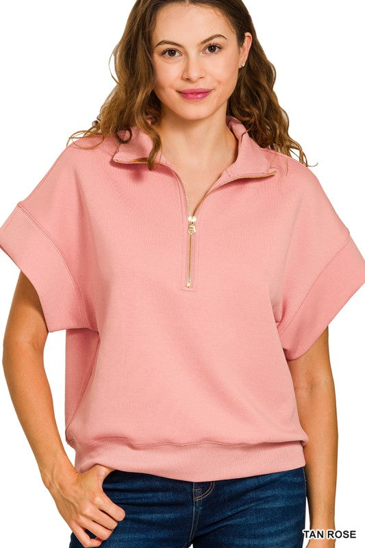 Soft Scuba Half Zip Top Z820