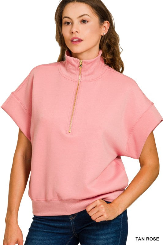 Soft Scuba Half Zip Top Z820