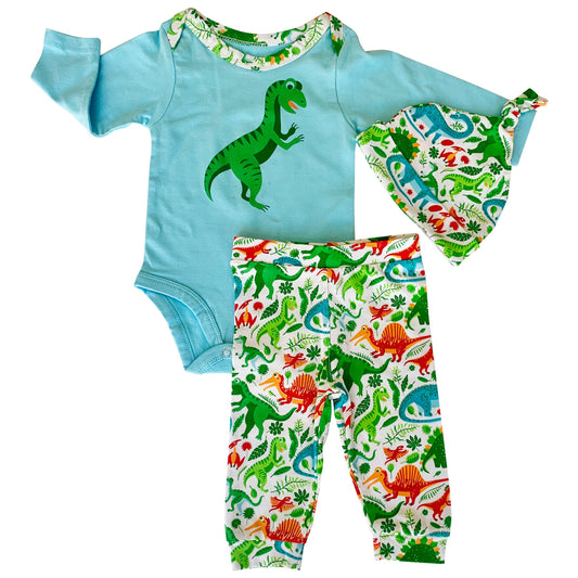 K104 Boys 3 PC  Dinosaur Set