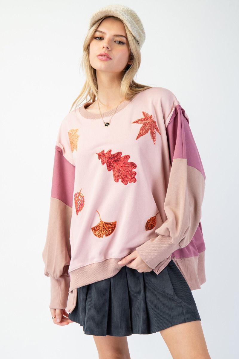 Wander  Easel Sequin Patch Top P555 Arriving Weds July 8th