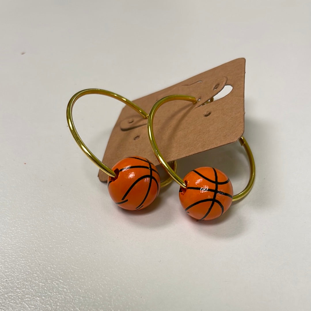 Basketball hoop earrings JN040