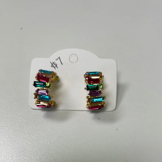 Rainbow Bridge Hoop Earrings JN041