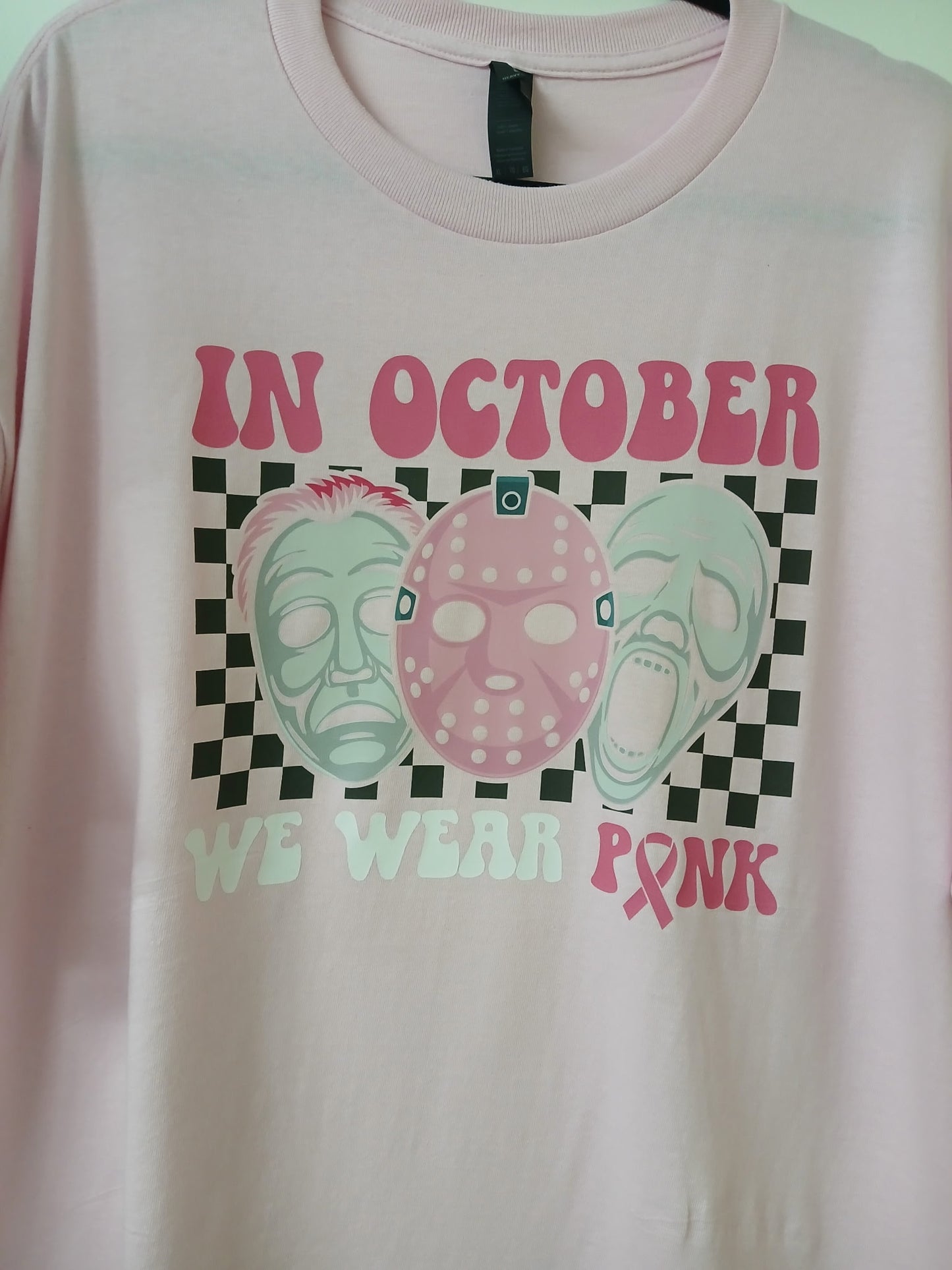 Breast Cancer Graphic Tee Horror