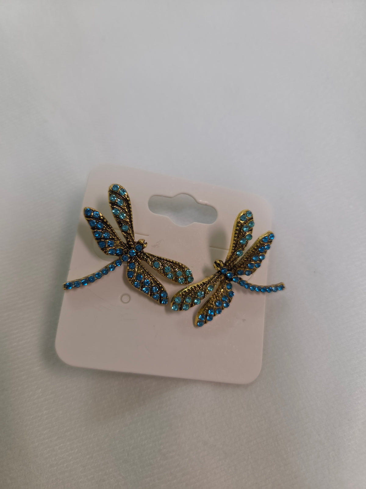 Dragonfly crystal earrings E01