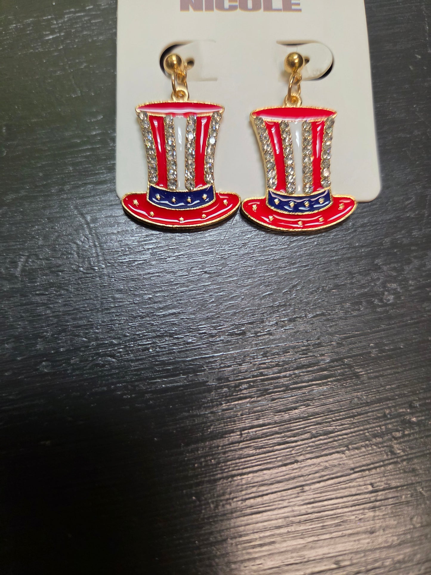 Red White and Blue Earrings