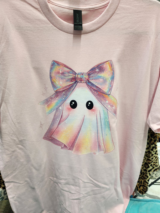 FA 105 Iridescent Bow Ghost Tshirt
