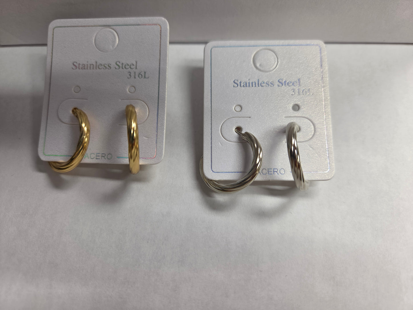 Engraved Swirl Hoop Earrings