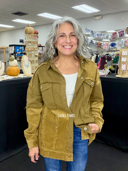 Loving Corduroy Shacket A378