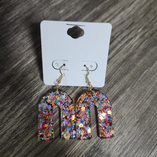 Glitter Arch Earrings JV130