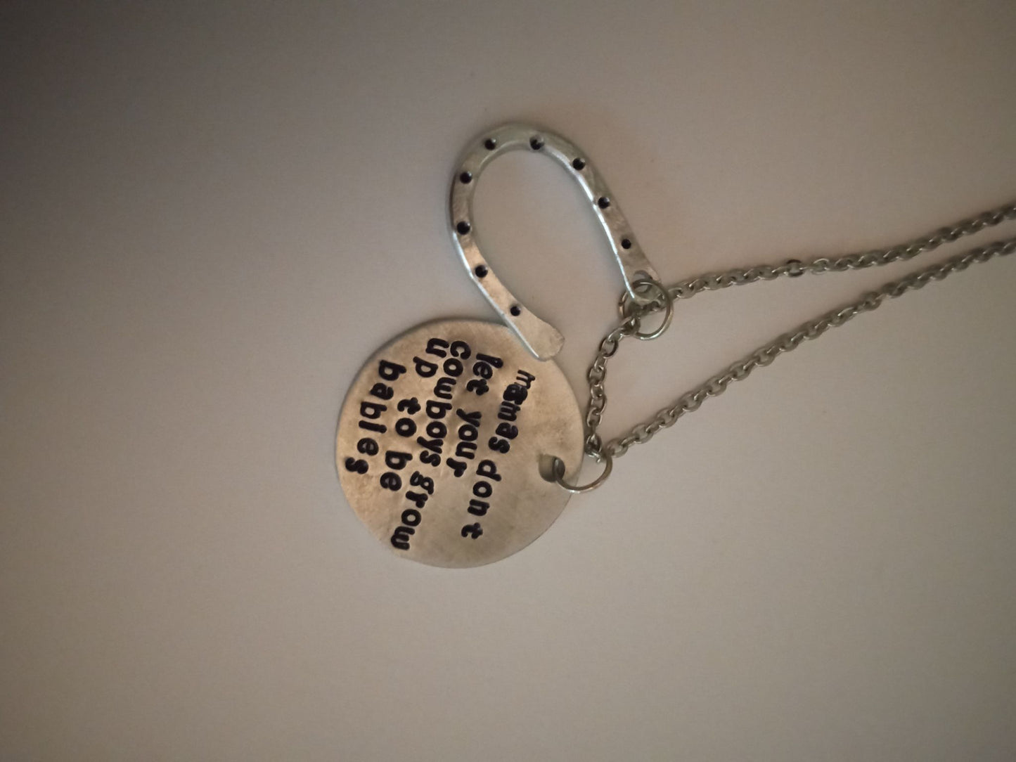 Stamped Necklaces- sayings - 1