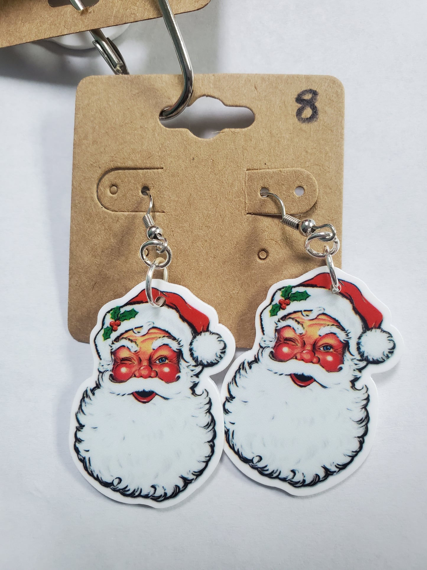 Old Fashioned Santa Earrings JN604