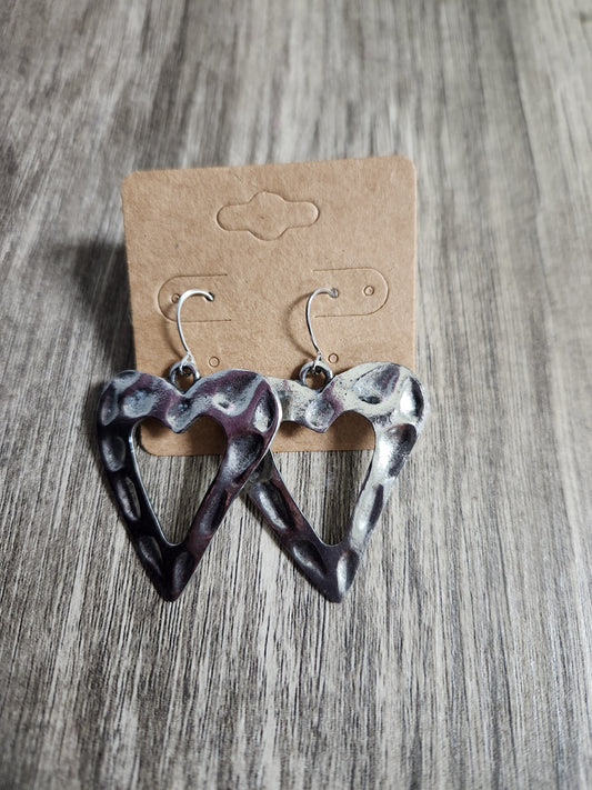 Hammered heart Earrings JV123