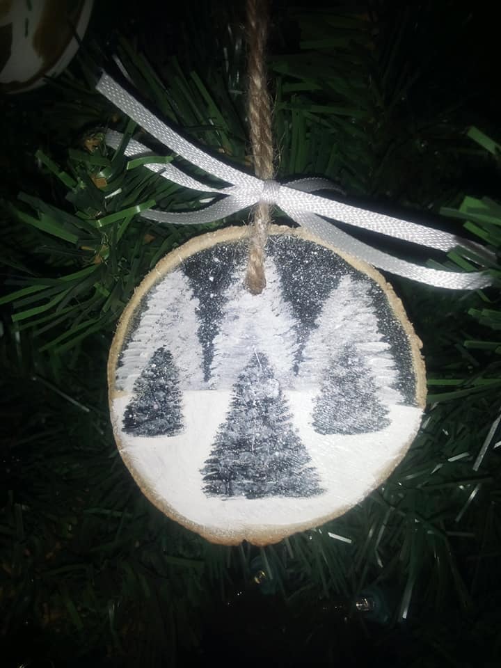 winter trees ornament - 1