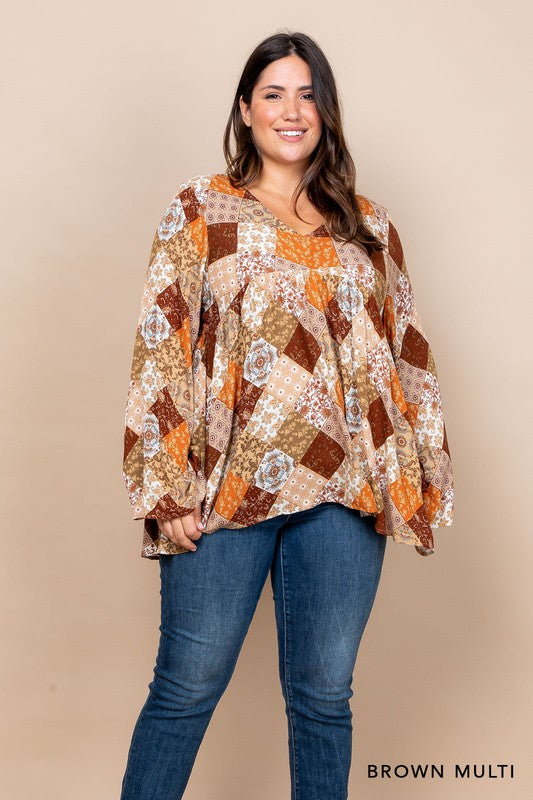 Boulevard Patchwork Top 7828 Final Sale