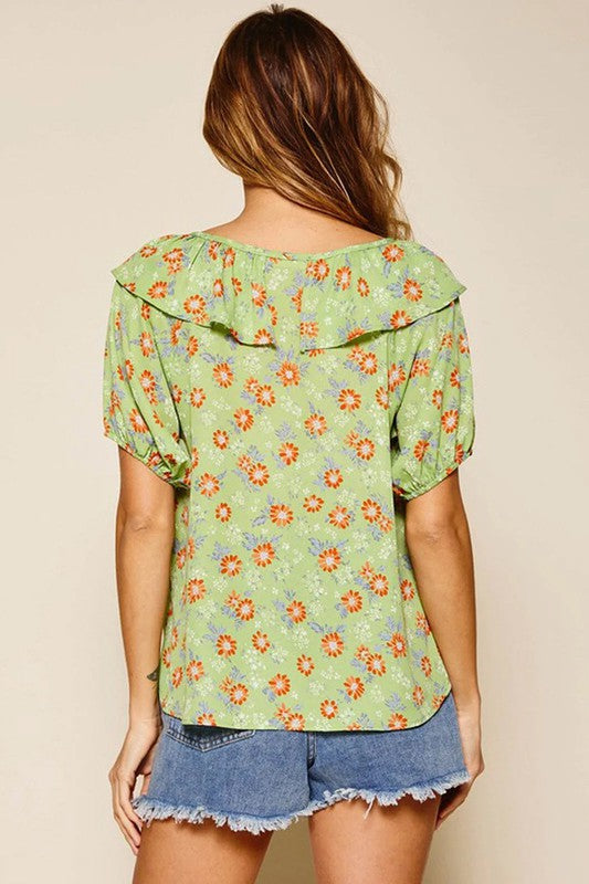 Fearless Floral Top 8069