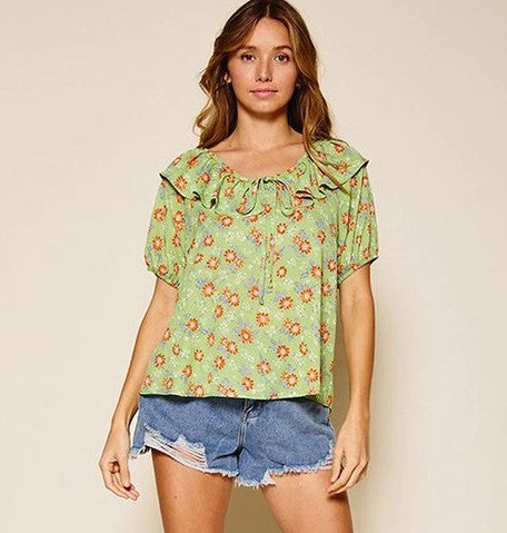 Fearless Floral Top 8069