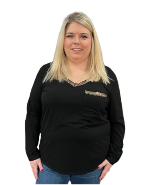Eye Catching Sequin Top D868