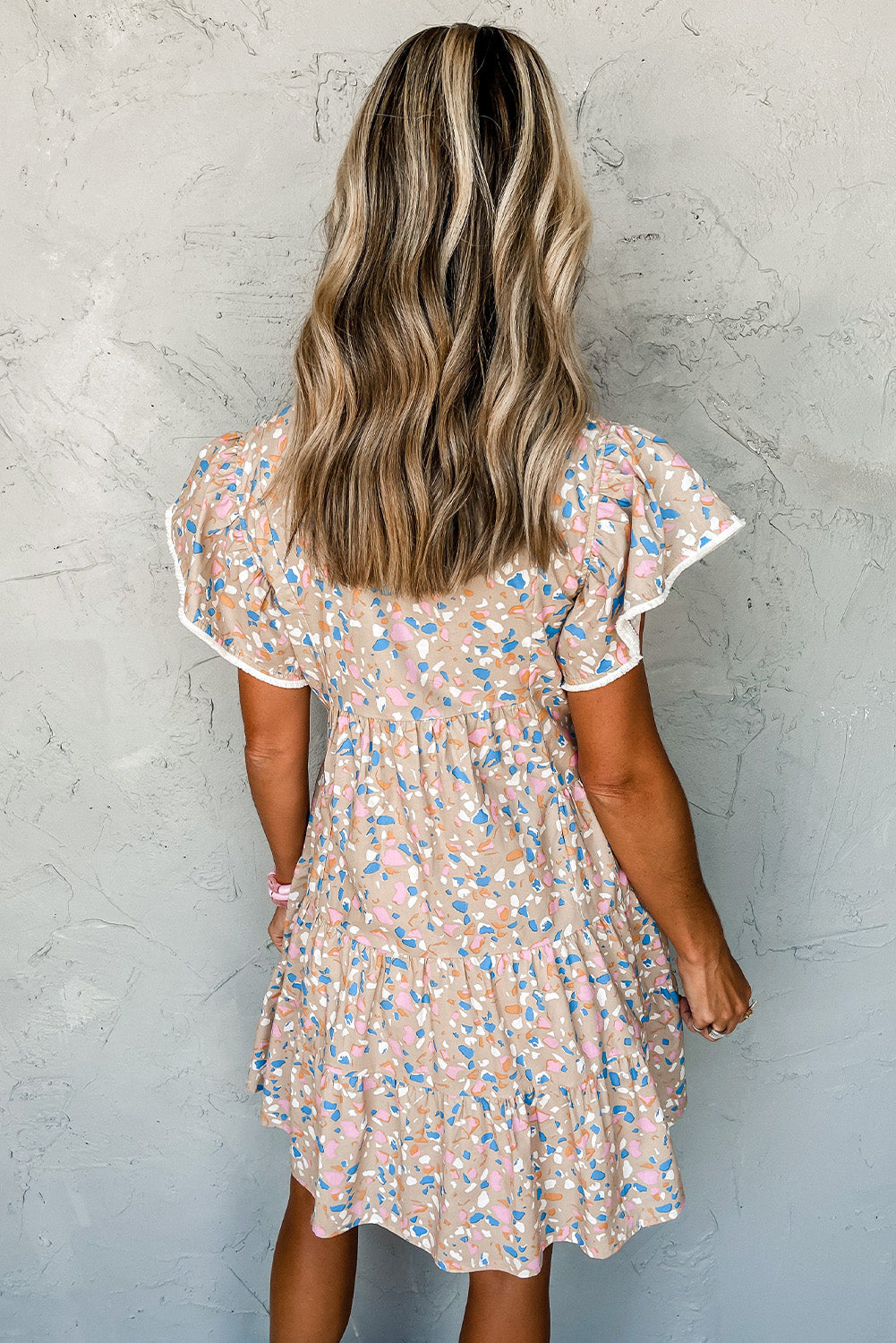 A Beautiful Soul Floral Tiered Ruffle Dress good