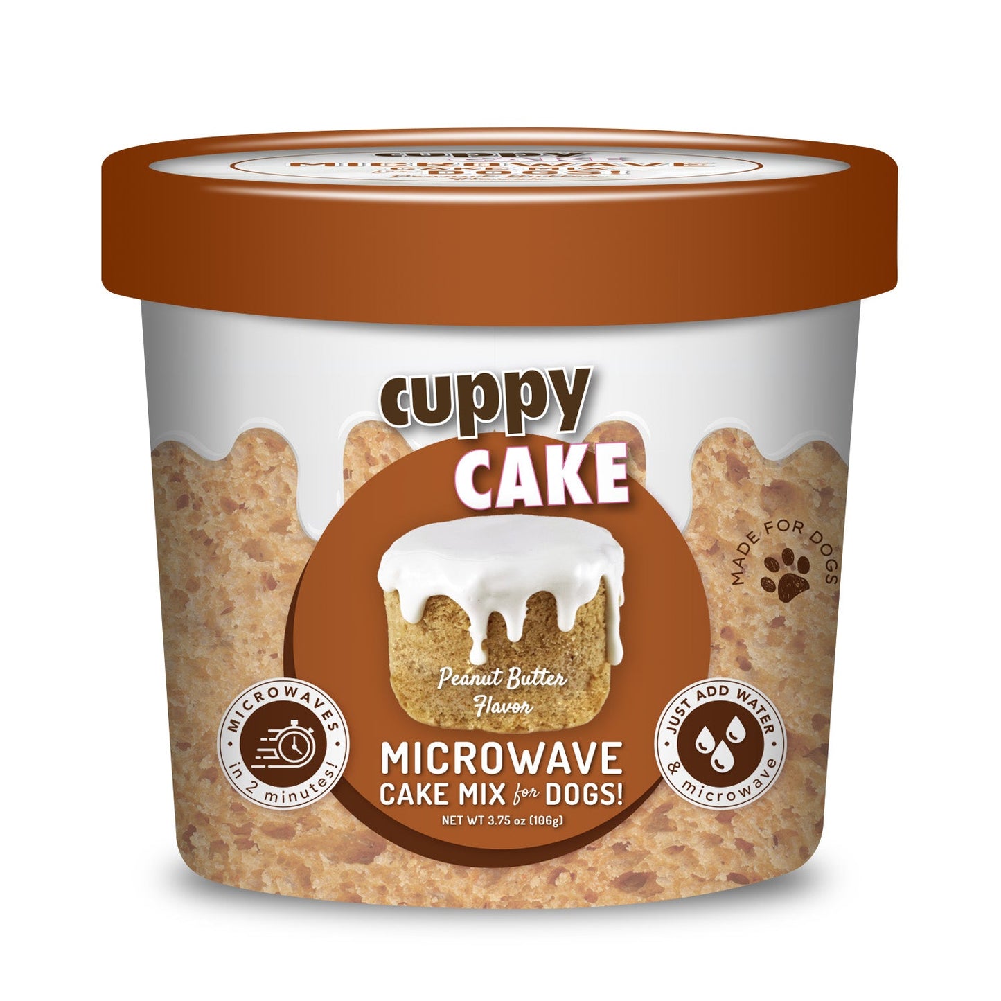 Microwave Cake in A Cup for Dogs - Peanut Butter Flavor