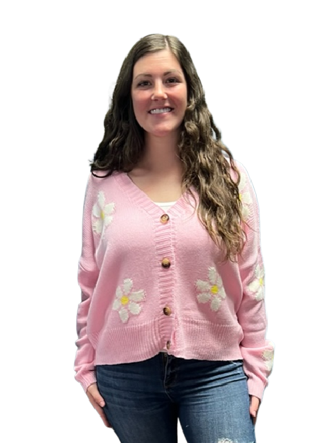 Cute Daisy Print Sweater G153