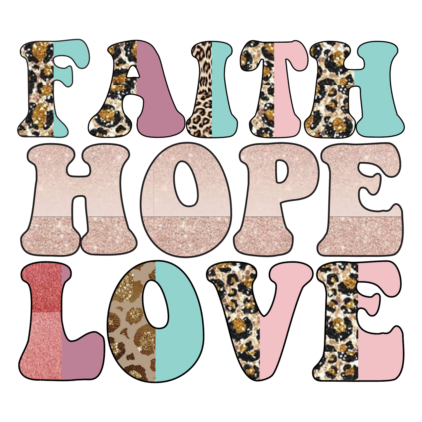 Faith Hope Love T shirt CP138