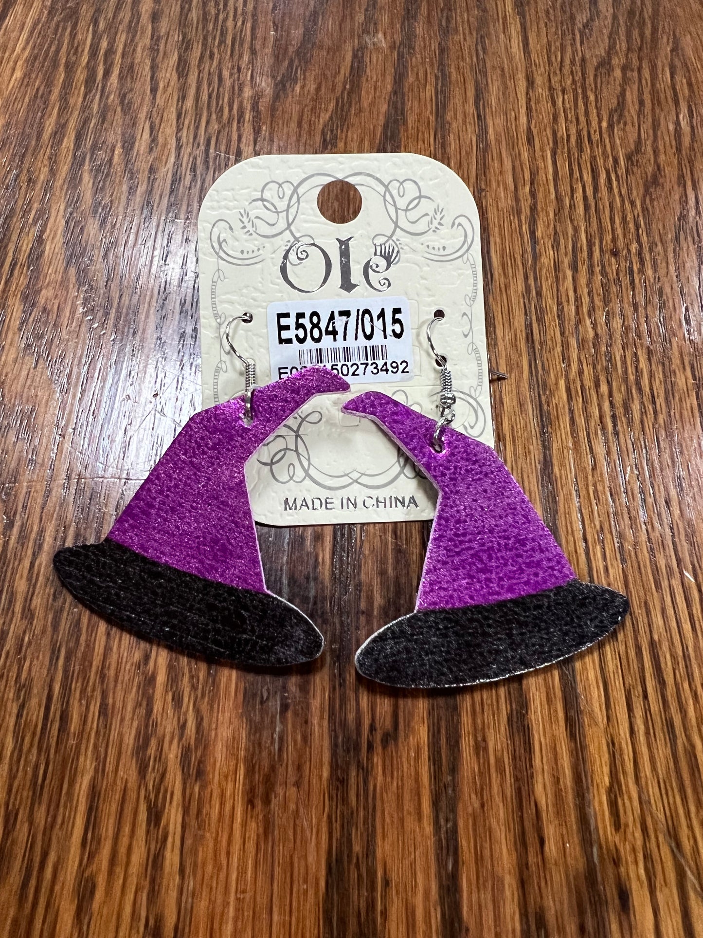 Hocus Pocus Hat Earrings JR232