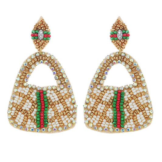 Luxe Purse Beaded Earrings JR302